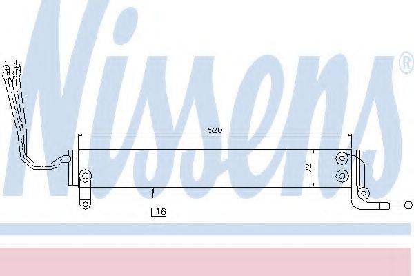 NISSENS 90631 Олійний радіатор, рульове керування