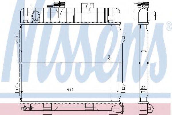 NISSENS 60674 Радіатор, охолодження двигуна