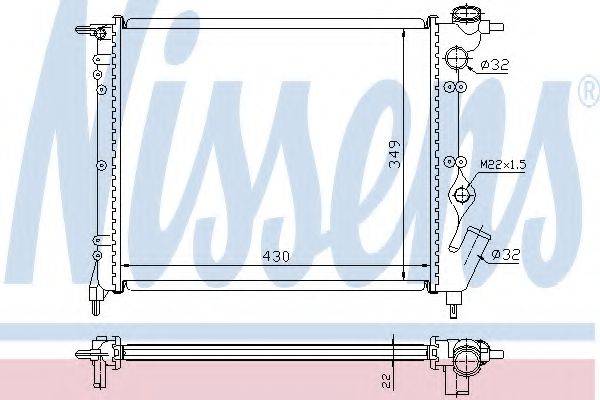 NISSENS 63931 Радіатор, охолодження двигуна