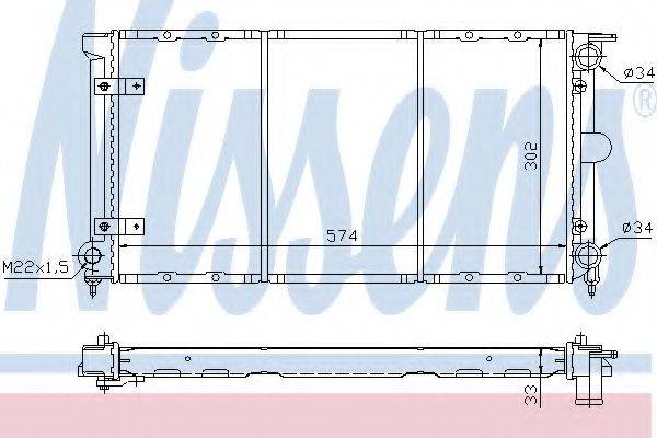 NISSENS 65264 Радіатор, охолодження двигуна