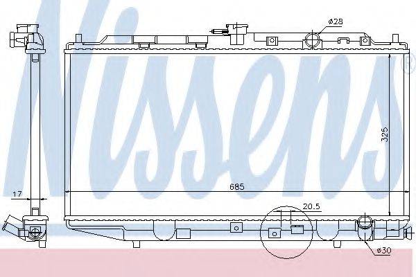 NISSENS 62276 Радіатор, охолодження двигуна