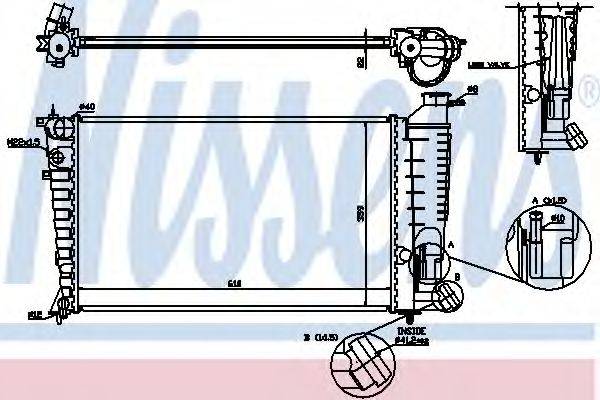 NISSENS 61379 Радіатор, охолодження двигуна