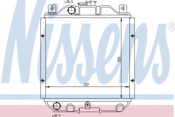 NISSENS 64182 Радіатор, охолодження двигуна