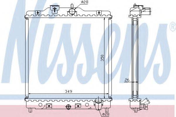 NISSENS 63310A Радіатор, охолодження двигуна