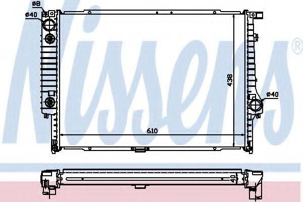 NISSENS 60597A Радіатор, охолодження двигуна