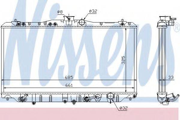 NISSENS 63341 Радіатор, охолодження двигуна