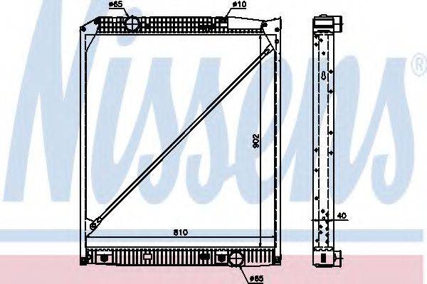 NISSENS 62653A Радіатор, охолодження двигуна