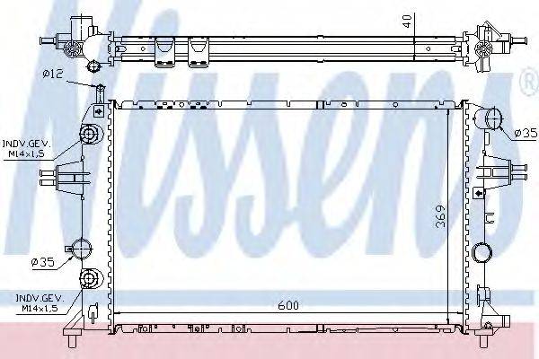 NISSENS 63003A Радіатор, охолодження двигуна