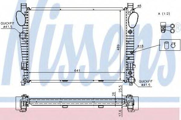 NISSENS 62774A Радіатор, охолодження двигуна