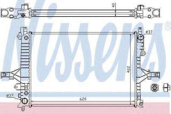 NISSENS 65553A Радіатор, охолодження двигуна