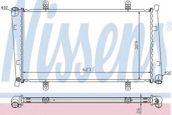 NISSENS 65560A Радіатор, охолодження двигуна