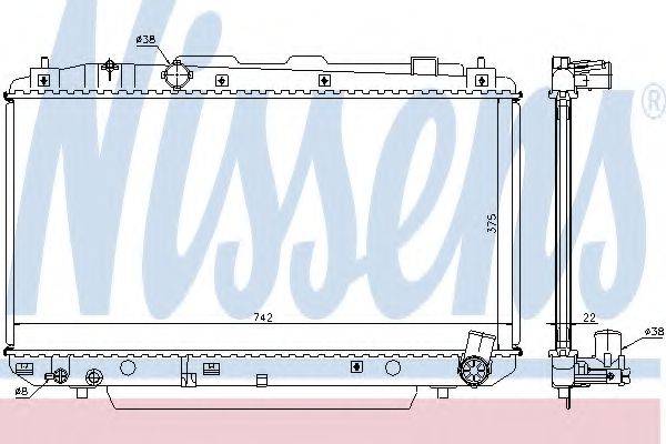 NISSENS 64638A Радіатор, охолодження двигуна