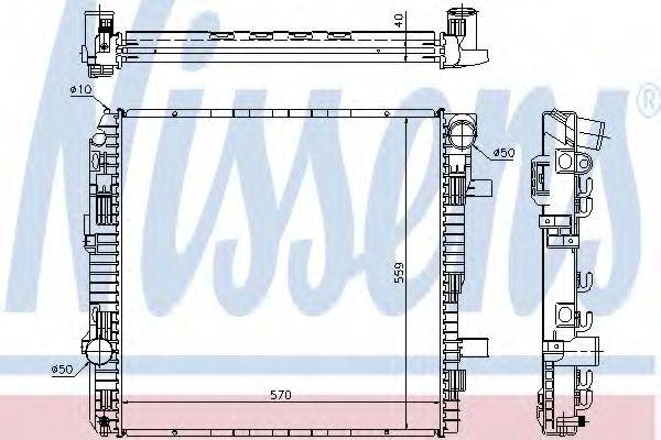 NISSENS 62794A Радіатор, охолодження двигуна