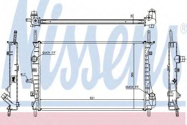 NISSENS 62023A Радіатор, охолодження двигуна