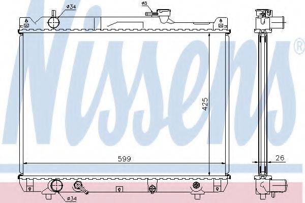 NISSENS 64194A Радіатор, охолодження двигуна