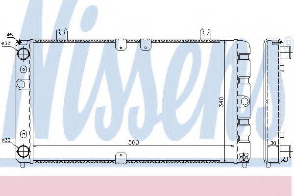 NISSENS 623554 Радіатор, охолодження двигуна