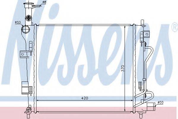 NISSENS 66746 Радіатор, охолодження двигуна