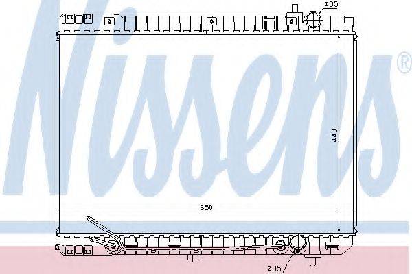 NISSENS 66759 Радіатор, охолодження двигуна
