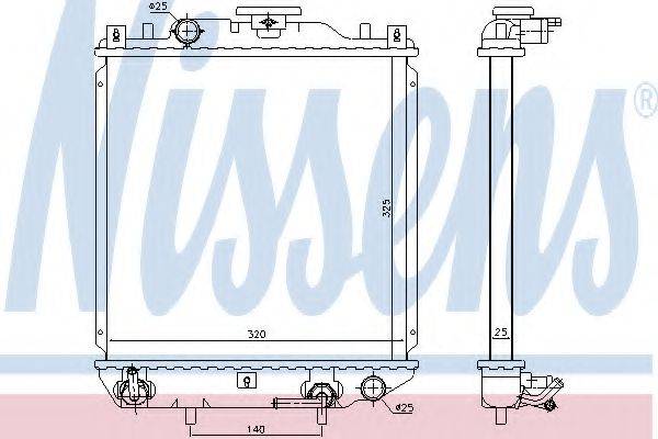 NISSENS 641754 Радіатор, охолодження двигуна