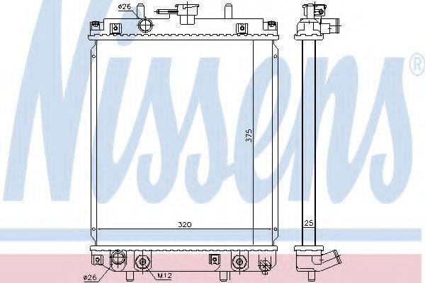 NISSENS 617552 Радіатор, охолодження двигуна