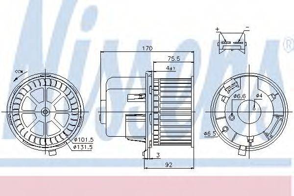 NISSENS 87061 Вентилятор салону