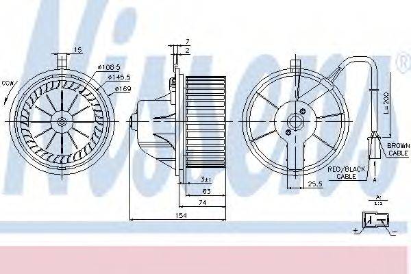 NISSENS 87068 Вентилятор салону