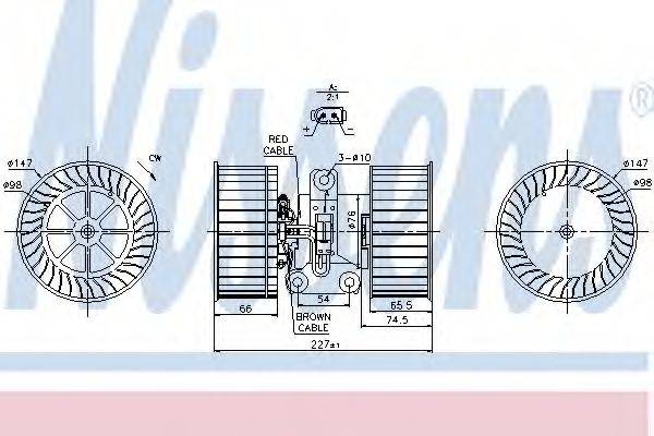 NISSENS 87114 Вентилятор салону