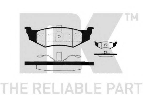 NK 229317 Комплект гальмівних колодок, дискове гальмо