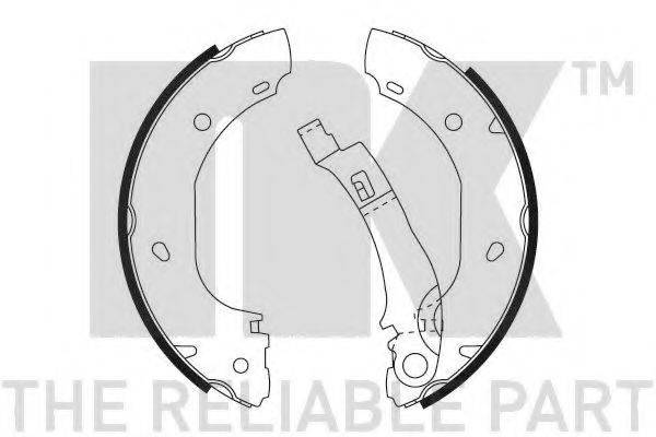 NK 2719701 Комплект гальмівних колодок