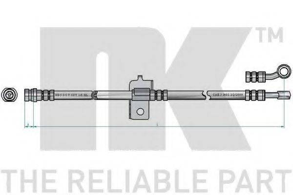 NK 853495 Гальмівний шланг