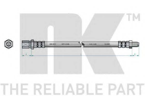 NK 853626 Гальмівний шланг