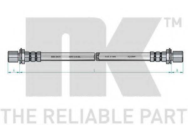 NK 854554 Гальмівний шланг