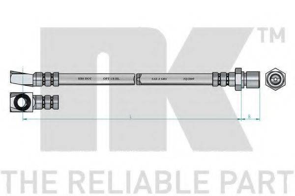 NK 853637 Гальмівний шланг