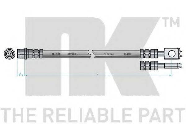 NK 854775 Гальмівний шланг