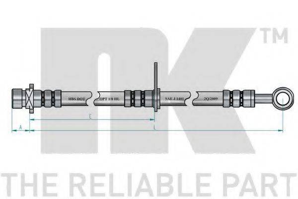 NK 852680 Гальмівний шланг