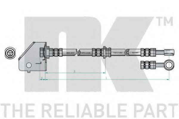 NK 853476 Гальмівний шланг