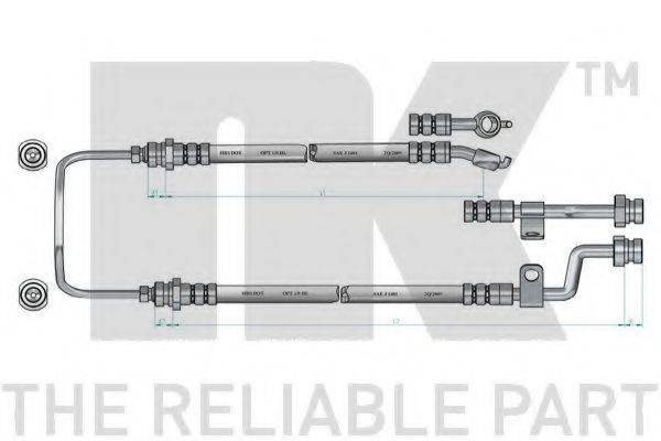 NK 853514 Гальмівний шланг
