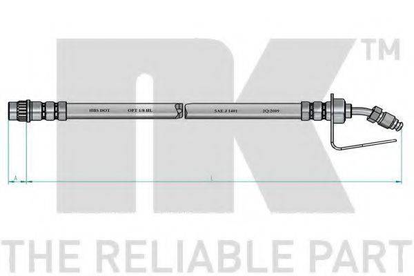 NK 853952 Гальмівний шланг
