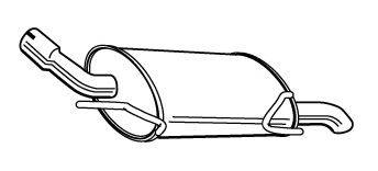 WALKER 22372 Глушник вихлопних газів кінцевий