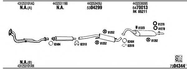 WALKER AD62129B Система випуску ОГ