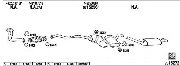 WALKER AD62169B Система випуску ОГ