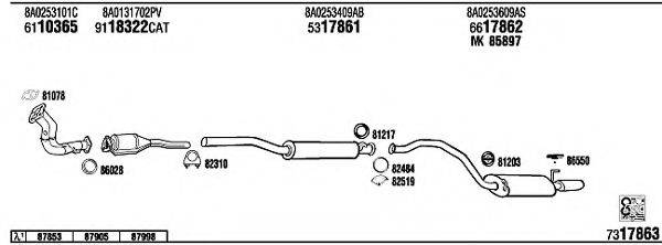 WALKER AD80048 Система випуску ОГ