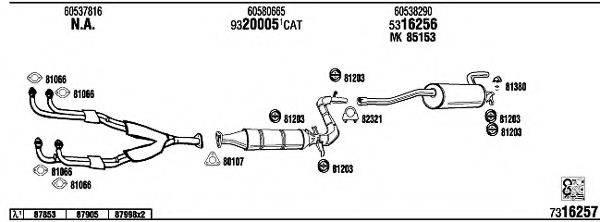 WALKER AR30003B Система випуску ОГ