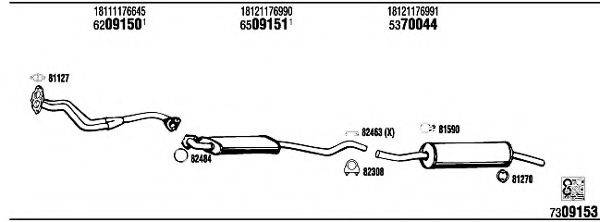 WALKER BW40108A Система випуску ОГ