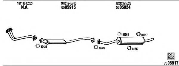 WALKER BW40233C Система випуску ОГ