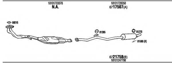 WALKER BW51803B Система випуску ОГ