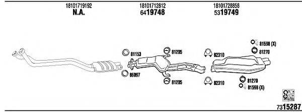 WALKER BW53004 Система випуску ОГ