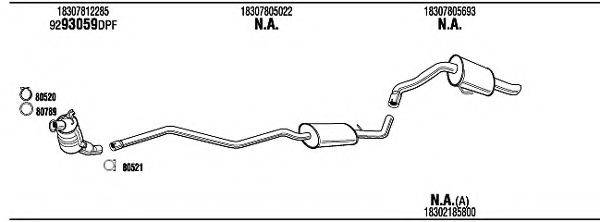 WALKER BWH12272A Система випуску ОГ