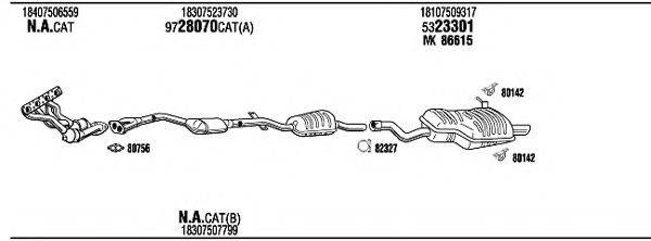 WALKER BWH19334 Система випуску ОГ