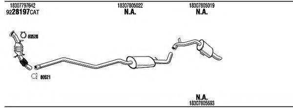 WALKER BWH25445A Система випуску ОГ